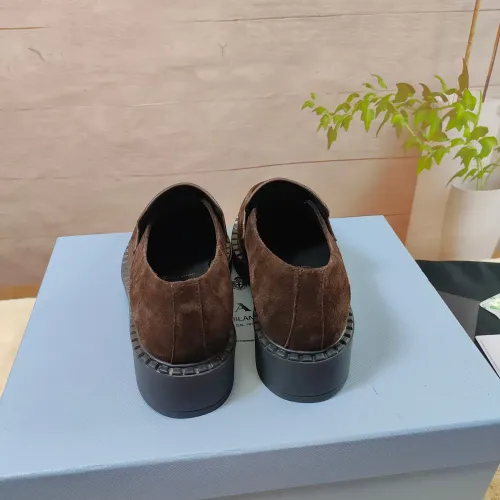 Replica Prada Leather Shoes For Women #1453221 $98.00 USD for Wholesale