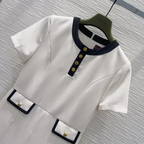 Replica Gucci Dresses Short Sleeved For Women #1453224 $80.00 USD for Wholesale
