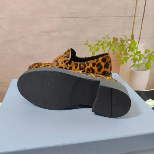Replica Prada Leather Shoes For Women #1453225 $98.00 USD for Wholesale