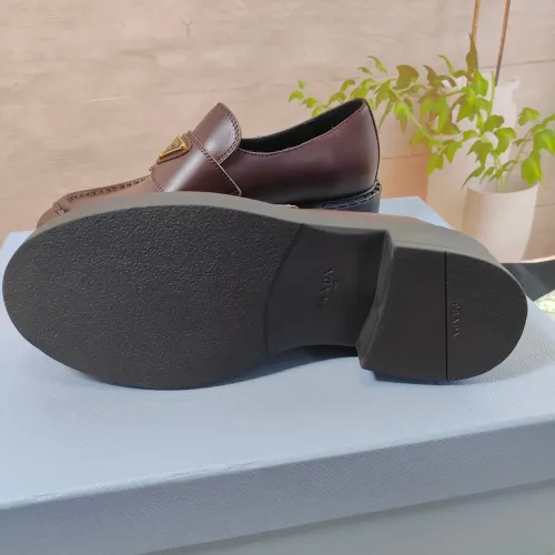Replica Prada Leather Shoes For Women #1453227 $98.00 USD for Wholesale