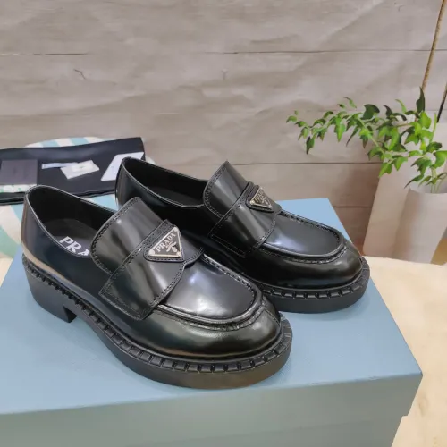 Cheap Prada Leather Shoes For Women #1453230, $$98.00 USD On Prada Leather Shoes