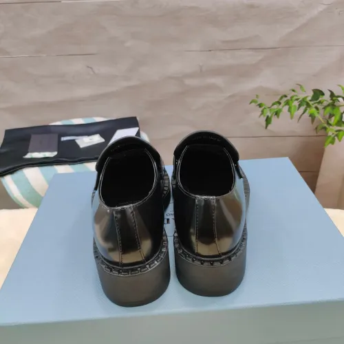 Replica Prada Leather Shoes For Women #1453230 $98.00 USD for Wholesale