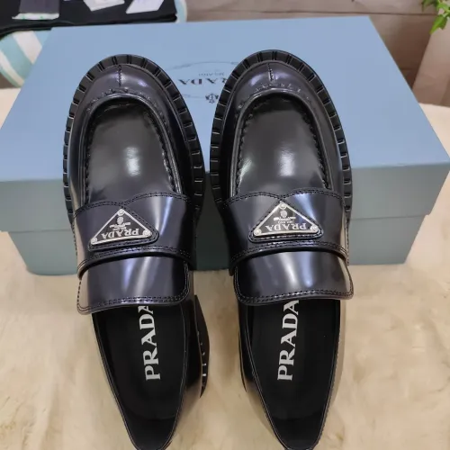 Replica Prada Leather Shoes For Women #1453230 $98.00 USD for Wholesale