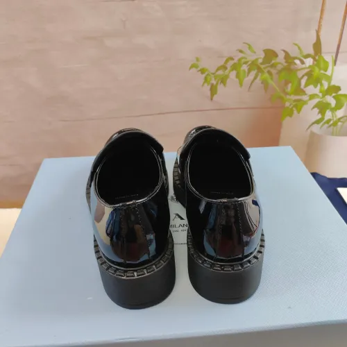 Replica Prada Leather Shoes For Women #1453232 $98.00 USD for Wholesale