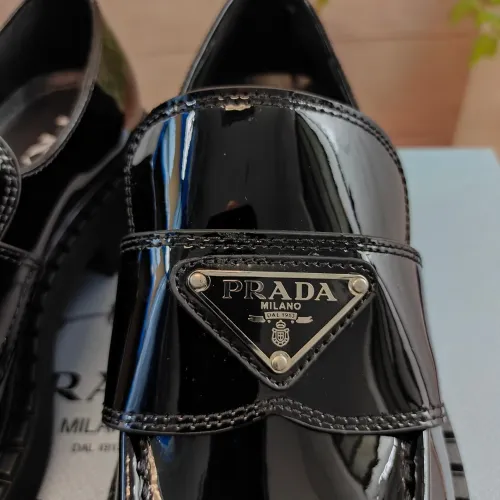 Replica Prada Leather Shoes For Women #1453232 $98.00 USD for Wholesale