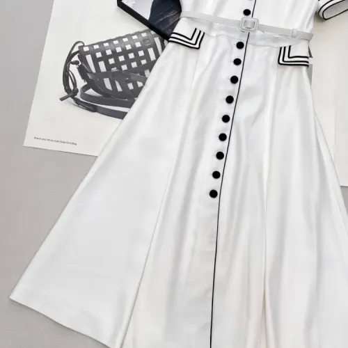 Replica Christian Dior Dresses Short Sleeved For Women #1453240 $140.00 USD for Wholesale