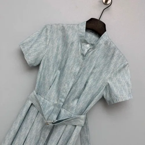 Replica Christian Dior Dresses Short Sleeved For Women #1453246 $132.00 USD for Wholesale