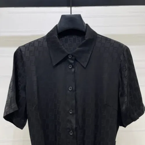 Replica Fendi Dresses Short Sleeved For Women #1453251 $80.00 USD for Wholesale