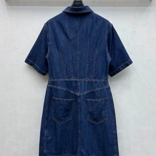 Replica Fendi Dresses Short Sleeved For Women #1453292 $130.00 USD for Wholesale