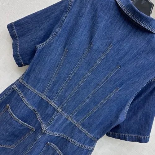 Replica Fendi Dresses Short Sleeved For Women #1453292 $130.00 USD for Wholesale