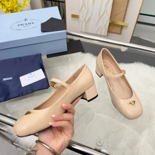 Replica Prada High-heeled Shoes For Women #1453364 $102.00 USD for Wholesale