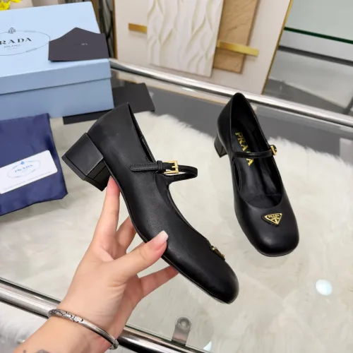 Replica Prada High-heeled Shoes For Women #1453365 $102.00 USD for Wholesale
