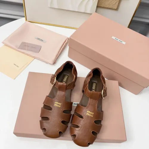 Replica MIU MIU Sandal For Women #1453386 $100.00 USD for Wholesale