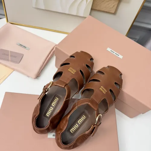 Replica MIU MIU Sandal For Women #1453386 $100.00 USD for Wholesale