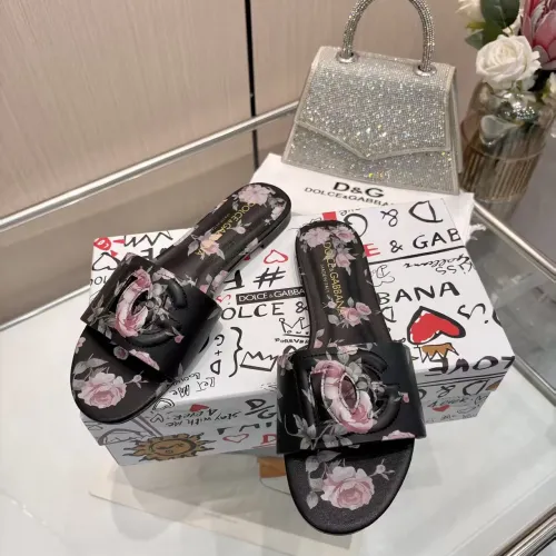 Replica Dolce & Gabbana D&G Slippers For Women #1453393 $85.00 USD for Wholesale