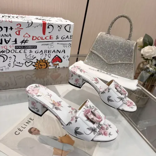 Replica Dolce & Gabbana D&G Slippers For Women #1453394 $88.00 USD for Wholesale