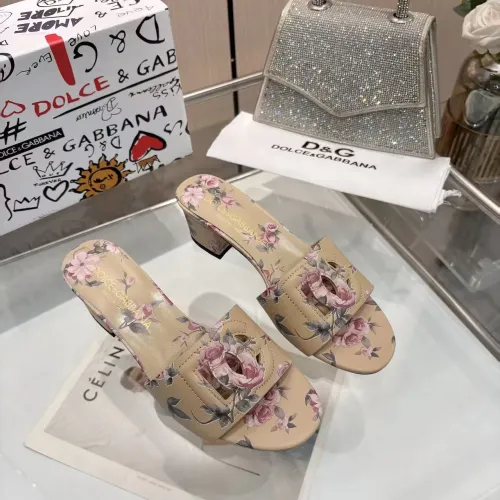 Replica Dolce & Gabbana D&G Slippers For Women #1453395 $88.00 USD for Wholesale
