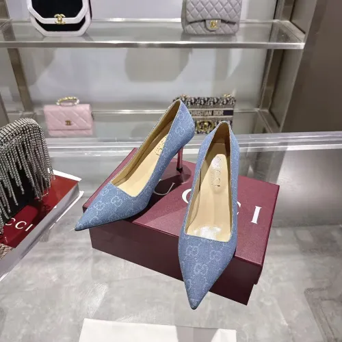 Replica Gucci High-Heeled Shoes For Women #1453400 $102.00 USD for Wholesale
