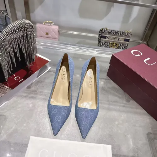 Replica Gucci High-Heeled Shoes For Women #1453400 $102.00 USD for Wholesale