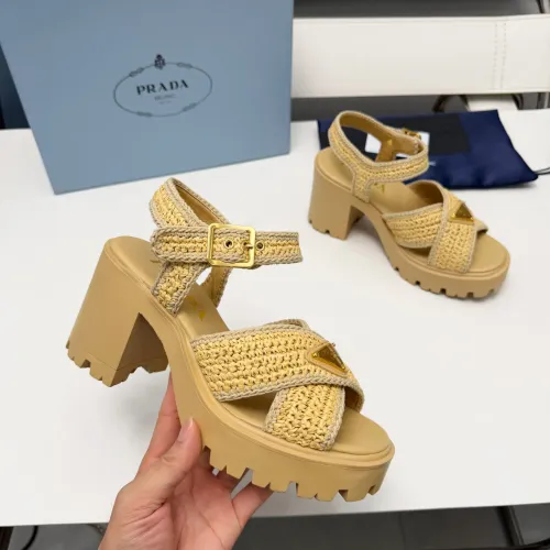 Replica Prada Sandal For Women #1453424 $115.00 USD for Wholesale
