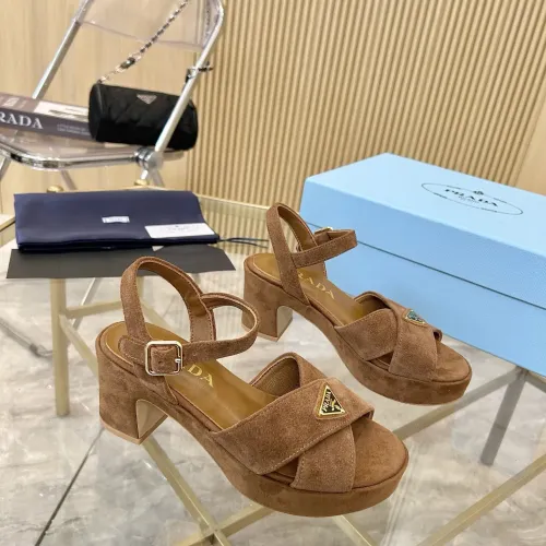Replica Prada Sandal For Women #1453436 $100.00 USD for Wholesale