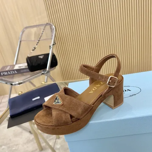 Replica Prada Sandal For Women #1453436 $100.00 USD for Wholesale