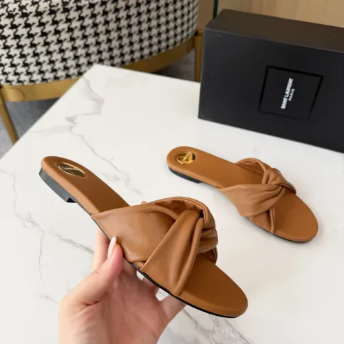 Replica Yves Saint Laurent YSL Slippers For Women #1453438 $88.00 USD for Wholesale