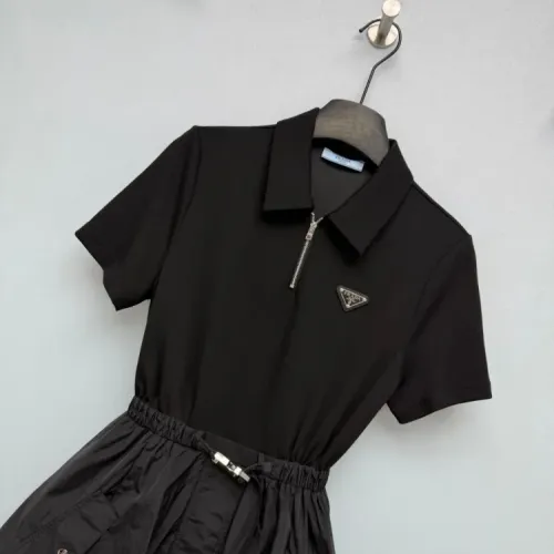 Replica Prada Dresses Short Sleeved For Women #1453465 $128.00 USD for Wholesale