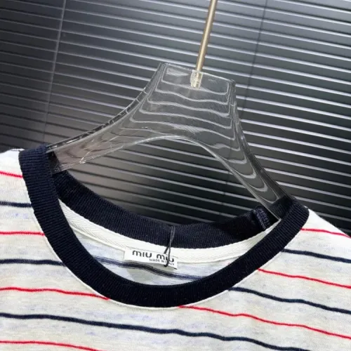 Replica MIU MIU T-Shirts Short Sleeved For Women #1453486 $56.00 USD for Wholesale