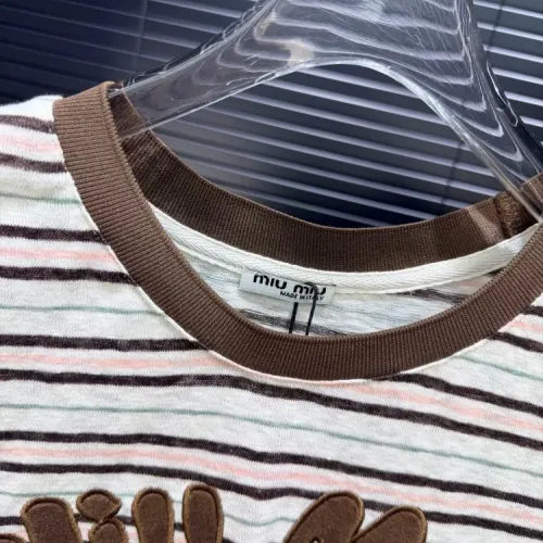 Replica MIU MIU T-Shirts Short Sleeved For Women #1453487 $56.00 USD for Wholesale
