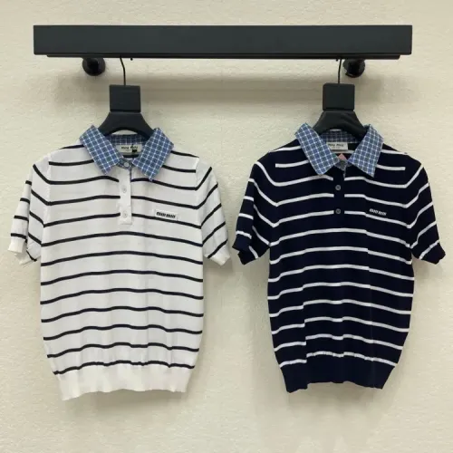 Replica MIU MIU T-Shirts Short Sleeved For Women #1453544 $72.00 USD for Wholesale