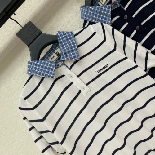 Replica MIU MIU T-Shirts Short Sleeved For Women #1453544 $72.00 USD for Wholesale
