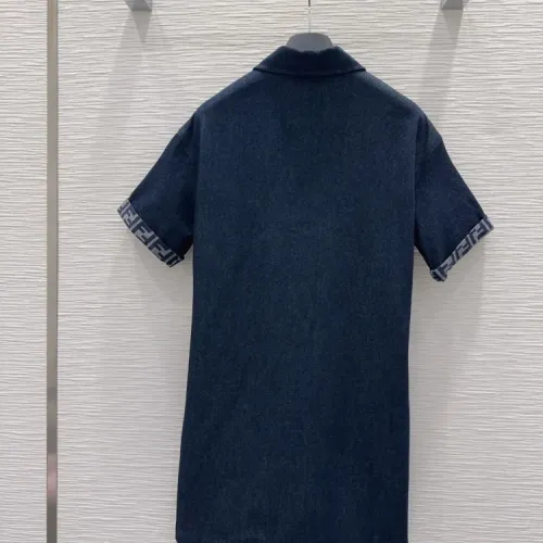 Replica Fendi Dresses Short Sleeved For Women #1453547 $132.00 USD for Wholesale