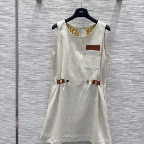 Cheap Fendi Dresses Sleeveless For Women #1453549, $$130.00 USD On Fendi Dresses