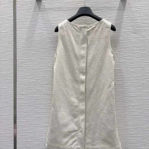 Replica Fendi Dresses Sleeveless For Women #1453549 $130.00 USD for Wholesale