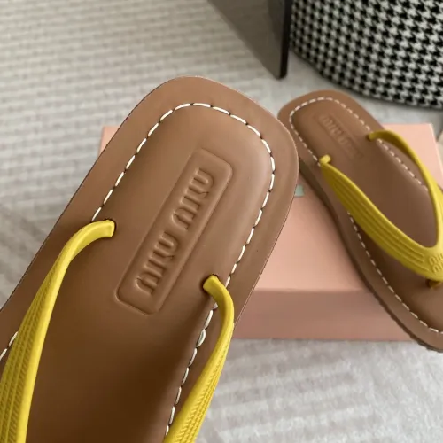 Replica MIU MIU Slippers For Women #1453557 $72.00 USD for Wholesale