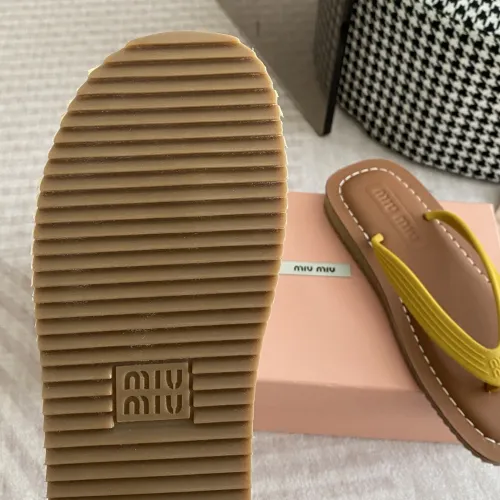 Replica MIU MIU Slippers For Women #1453557 $72.00 USD for Wholesale