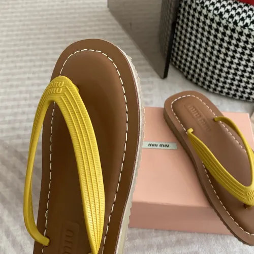 Replica MIU MIU Slippers For Women #1453557 $72.00 USD for Wholesale