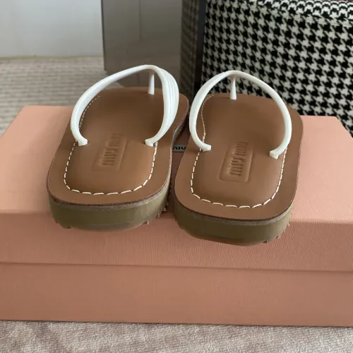 Replica MIU MIU Slippers For Women #1453558 $72.00 USD for Wholesale