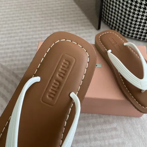 Replica MIU MIU Slippers For Women #1453558 $72.00 USD for Wholesale