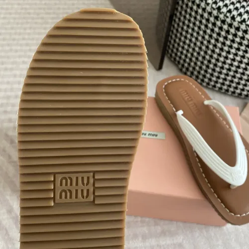 Replica MIU MIU Slippers For Women #1453558 $72.00 USD for Wholesale