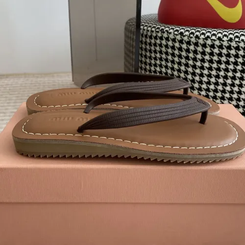 Replica MIU MIU Slippers For Women #1453559 $72.00 USD for Wholesale