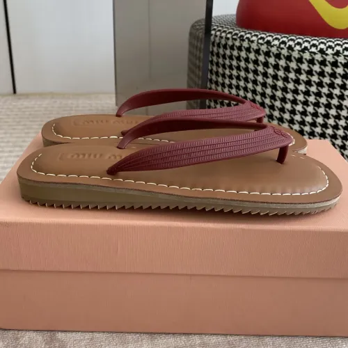 Replica MIU MIU Slippers For Women #1453560 $72.00 USD for Wholesale