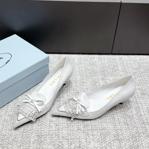 Cheap Prada High-heeled Shoes For Women #1453591, $$108.00 USD On Prada High-heeled Shoes