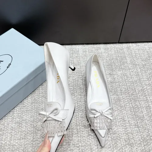 Replica Prada High-heeled Shoes For Women #1453591 $108.00 USD for Wholesale