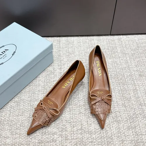 Replica Prada High-heeled Shoes For Women #1453592 $108.00 USD for Wholesale