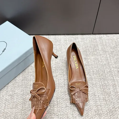 Replica Prada High-heeled Shoes For Women #1453592 $108.00 USD for Wholesale
