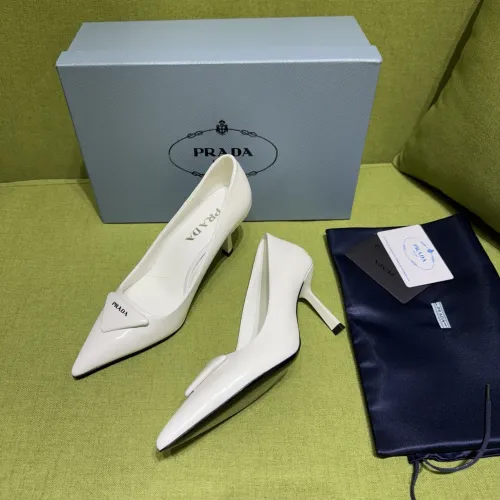 Cheap Prada High-heeled Shoes For Women #1453625, $$105.00 USD On Prada High-heeled Shoes