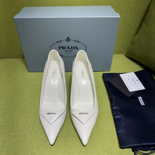 Replica Prada High-heeled Shoes For Women #1453625 $105.00 USD for Wholesale