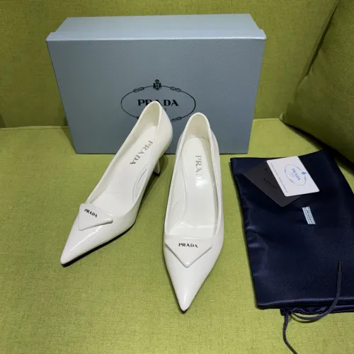 Replica Prada High-heeled Shoes For Women #1453625 $105.00 USD for Wholesale
